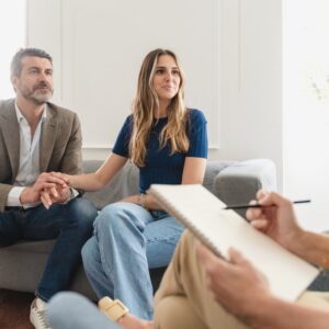 In-depth,Couple,Therapy:,A,Young,Married,Couple,,Their,Faces,And